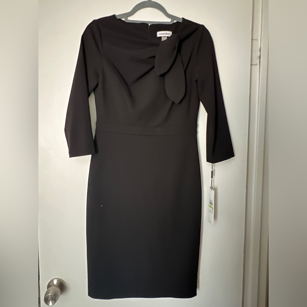 Calvin Klein vintage-style black dress